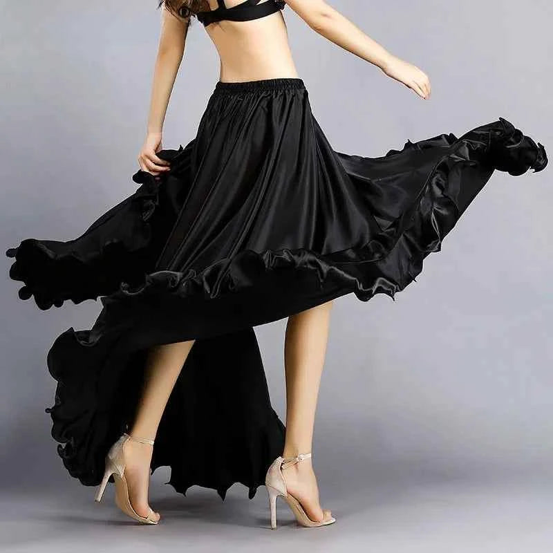 Sexy Belly Dance Skirt Bot f Skirt New Sle Spring Summer Large Swing Beginner Eastern Dance Practice Long Skirt