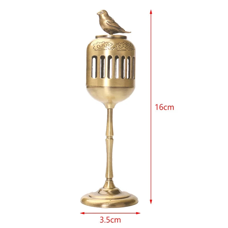 Magpie Hollow Lamp Sandalwood Fragrance Censer Smoking Backflow Incense Holder Tea House Ornaments Study Room Home Decor - AMULET RING STORE