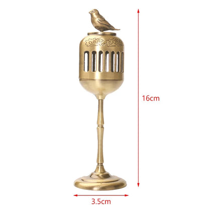 Magpie Hollow Lamp Sandalwood Fragrance Censer Smoking Backflow Incense Holder Tea House Ornaments Study Room Home Decor - AMULET RING STORE