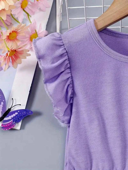 1pcs Summer New Girl's Dress Clothing Childrens Love Print Casual Dresses Princess Sweet Cute Kid's Babys Knit Clothes 100-130cm