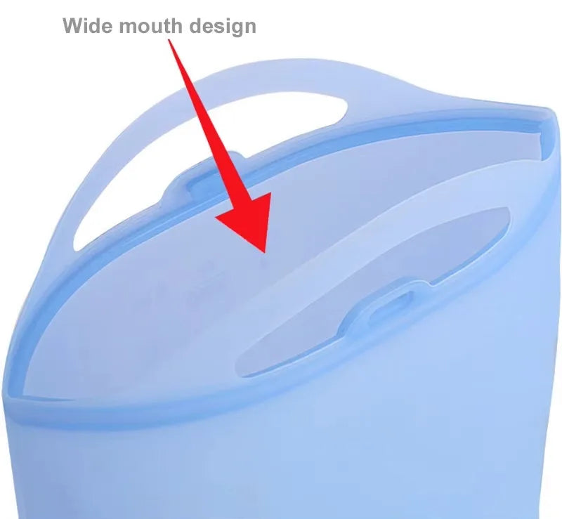 Silicone Zipper Bag,Reusable Multifunctional Fresh-keeping Storage Bag,Refrigerator Cooler Bags,Picnic Box(1000ml;1200ml) - AMULET RING STORE