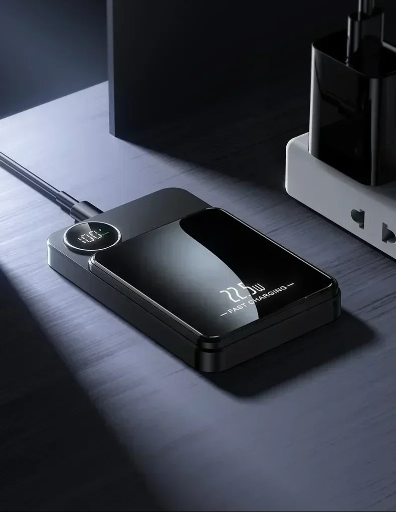 30000mAh MagSafe Power Bank - 15W Magnetic Wireless Charger with PD Fast Charge for iPhone 15/14/13 (Qi-Certified for Android) - AMULET RING STORE