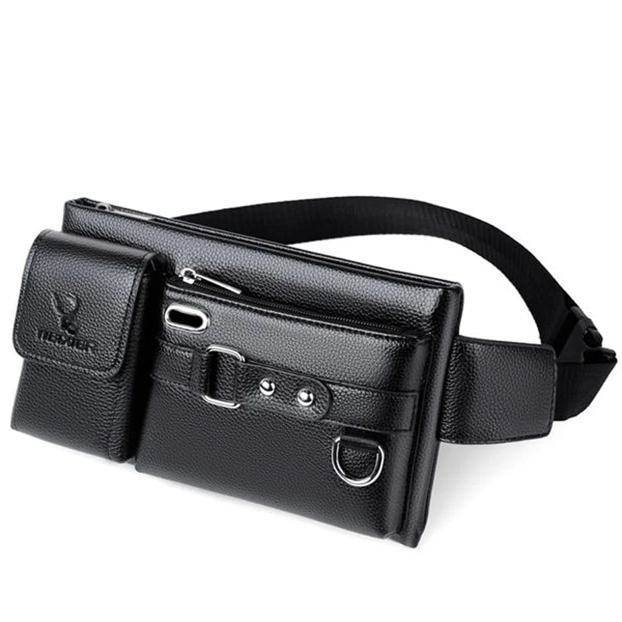 WEIXIER Brand Unisex Single-Shoulder Multi-Function Sports Running Large-Capacity Waist Men's Chest Bag Casual Messenger Wallet - AMULET RING STORE