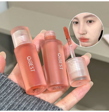 Qibest 6 Colors Velvet Matte Liquid Lipstick Long-Lasting Waterproof Lip Mud Sexy Red Lipgloss Beauty Women Cosmetics Lip Tint - AMULET RING STORE