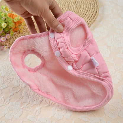 Winter Pet Cotton Jacket Warm Dog Clothes Puppy Coat For Small Medium Dogs Cats Outfit Chihuahua French Bulldog Maltese Clothing