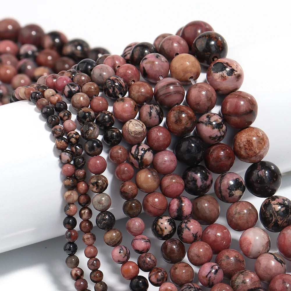 Natural Stone 4 6 8 10 12mm Round Tiger Eye Amethyst Agate Jades Stone Spacer Bead For Jewelry Making Diy Bracelet Needlework