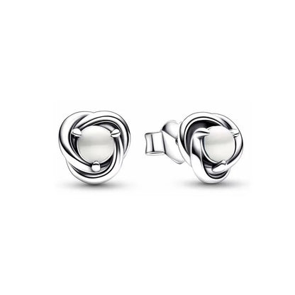 European 925 Silver Zodiac Earrings Stud Birthday Stone Suitable for Women's Exquisite Jewelry for Women's Party