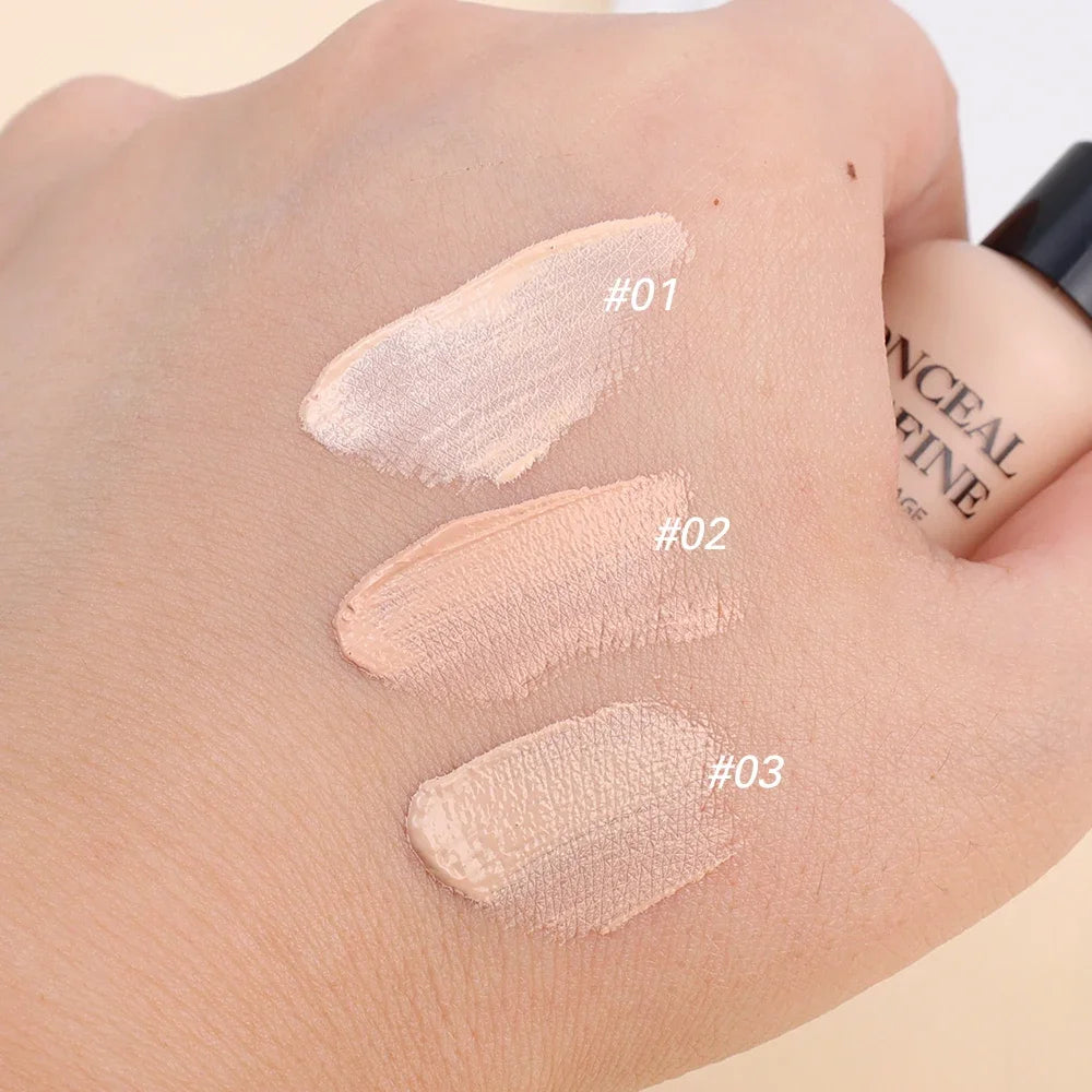 Full Cover Liquid Concealer Cream Makeup 12ML Invisible Eye Dark Circles Cream Face Foundation Waterproof Make Up Base Cosmetics - AMULET RING STORE