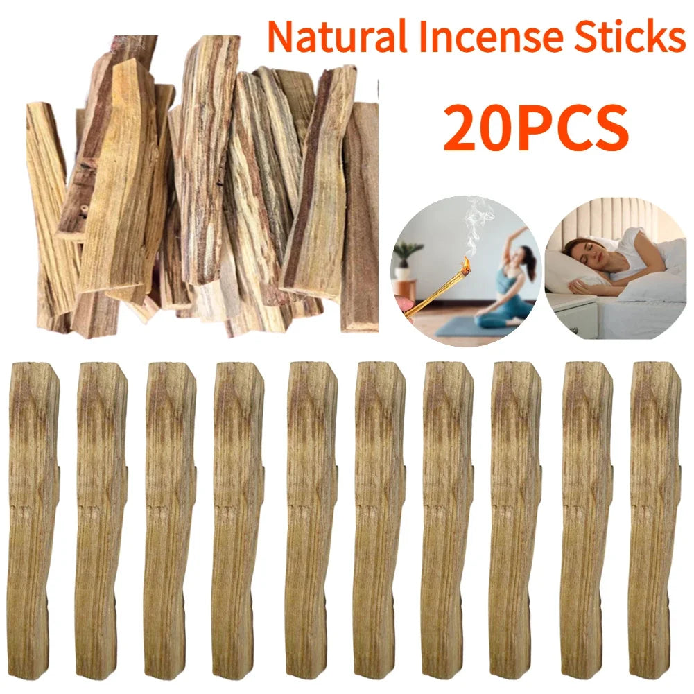 Palo Santo Natural Incense Sticks High-oil Smell of Old Materials for Long-lasting Application of Yoga Buddha Aromatherapy Home - AMULET RING STORE