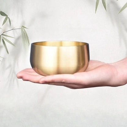 Copper Singing Bowl Buddhism Meditation Sound Healing Sound Bowls Tibetan Original Nepal Singing Bowl Yoga Musical Instruments - AMULET RING STORE