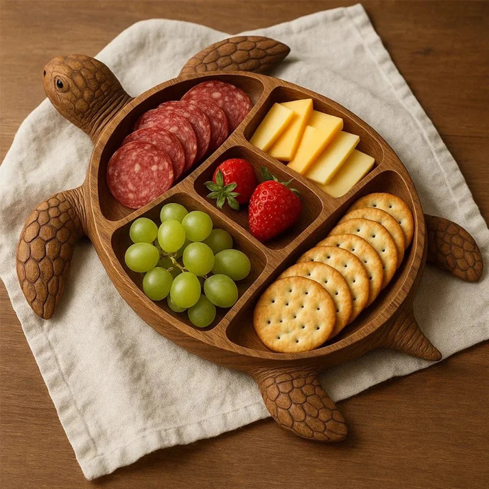 Charcuterie Platter Charcuterie Board Animal Themed Charcuterie Tray Wood Serving Tray for Seafood Lovers & Entertainers - AMULET RING STORE