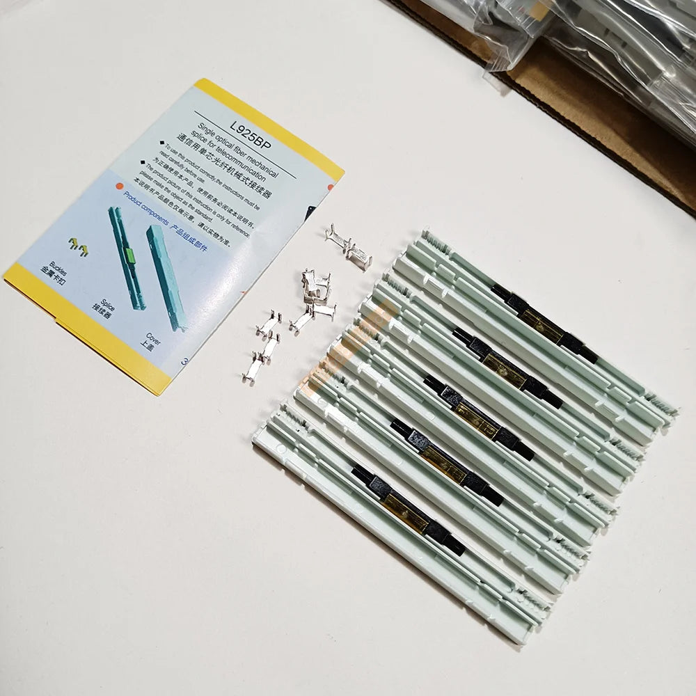L925BP Drop Cable FTTH Fiber Optic Mechanical Splice Fiber Optic Mechanical Splicer Fast Connector Cold Splice for SC Adaptor - AMULET RING STORE