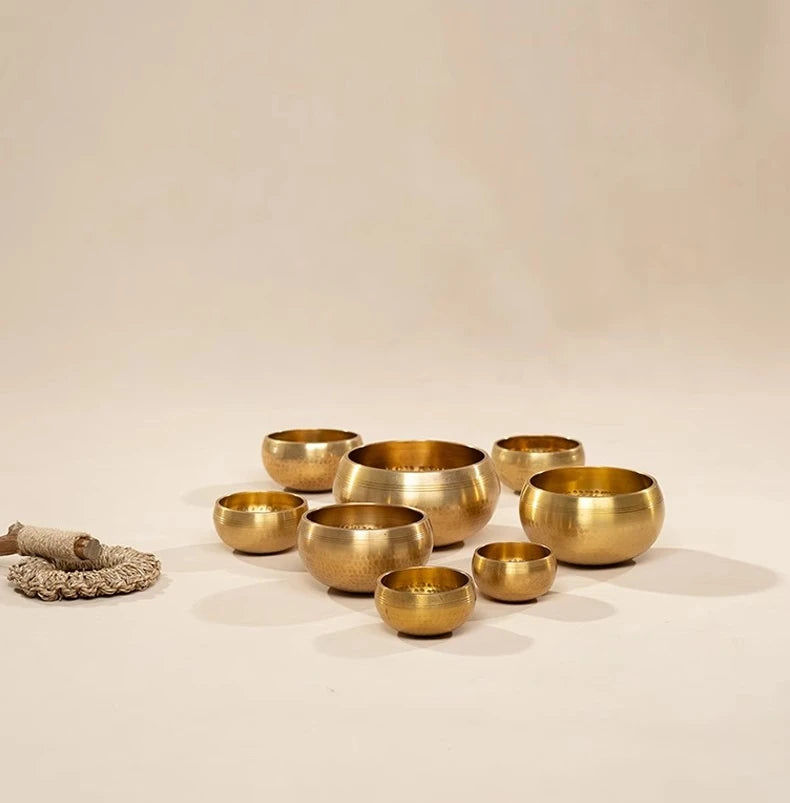 Nepal Singing Bowl Handmade Copper Bowl Sound Healing Yoga Meditation Professional Original Tibetan Bowls Buddha Instrument - AMULET RING STORE