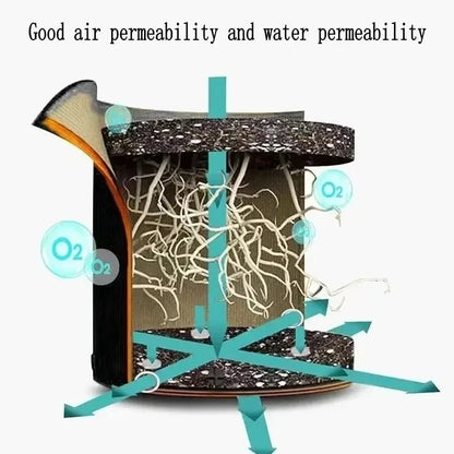 2 Size Felt plant grow bags nonwoven fabric garden potato pot greenhouse vegetable growing bags moisturizing vertical tools - AMULET RING STORE