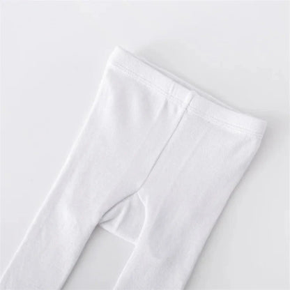 Lawadka Newborn Tights For Girls Solid Knitted Infant Baby Girl Tights Casual White Black Toddler Pantyhose Spring Autumn 0-12M - AMULET RING STORE