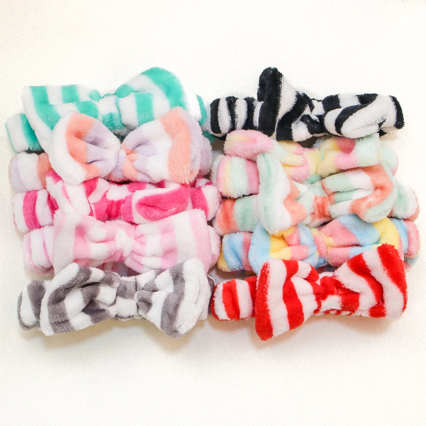 Fashion Coral Fleece Headbands Soft Elastic Spa Facial Hairband Girls Wash Face Head Wear Makeup Headband Women Hair Accessories - AMULET RING STORE