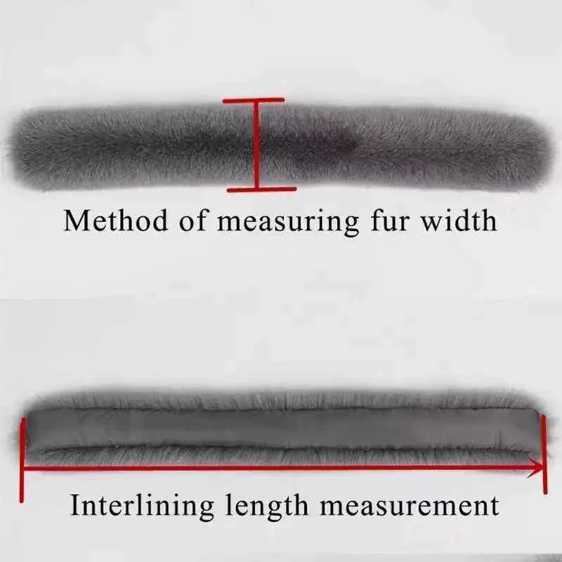 Raccoon Fur Collar 100% Real Fur Fashion Scarves For Ladies Neck Warmer Women Winter Natural Fur Scarf Decor White Fur Scarf