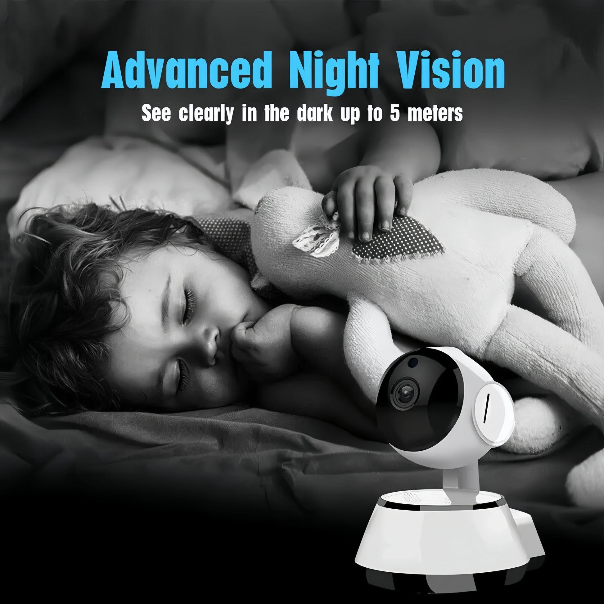 8MP IP WiFi Camera Surveillance Security Baby Monitor PTZ Smart Home AI Human Tracking Cam Night Vision CCTV Indoor Video Camera - AMULET RING STORE