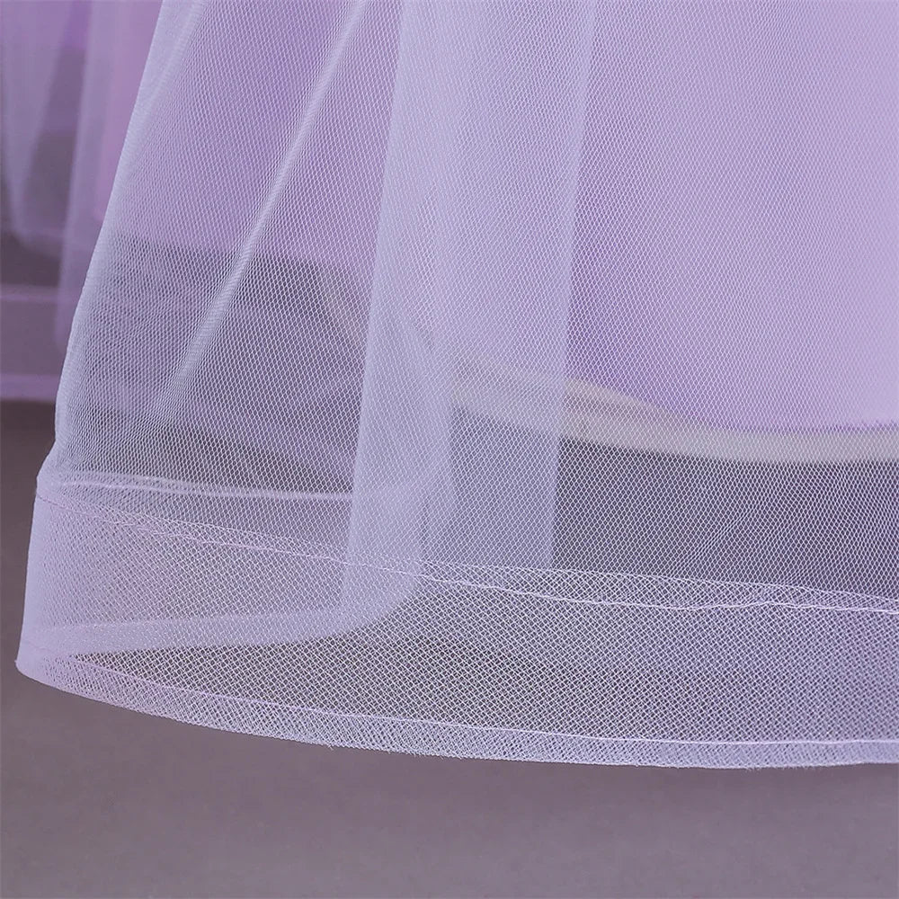 Lovely Yellow Flower Girl Dress Baby First Communion Gowns Wedding Thin Length Bow Belt Kids Birthday Gift Ball Party Clothing