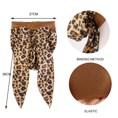 Printed Pre-tie Headscarf Women Elastic Muslim Female Turban Cancer Chemo Hat Hair Loss Cover Head Wrap Headwear Stretch Bandana - AMULET RING STORE