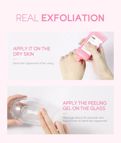 Sakura Face Deep Cleaning Exfoliating Gel Skin Care Whitening Moisturizer Repair Facial Scrub Skin Care 60g - AMULET RING STORE