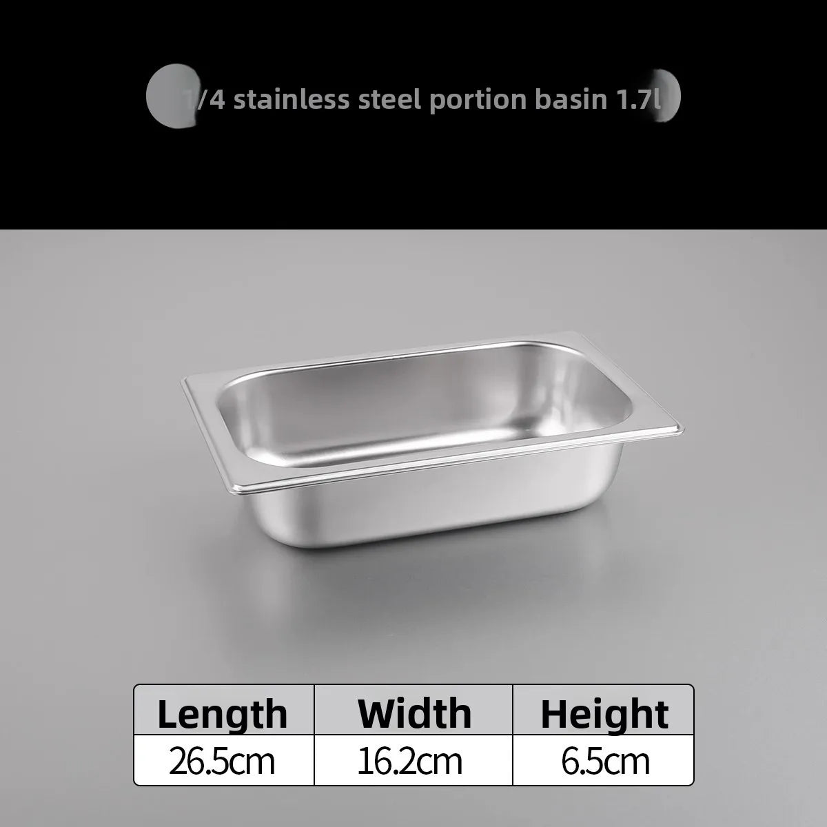 Stainl Steel Rectangular Covered Small Seasoning Box Food Container Thermal Rectangular Basin for Restaurant Kitchen - AMULET RING STORE