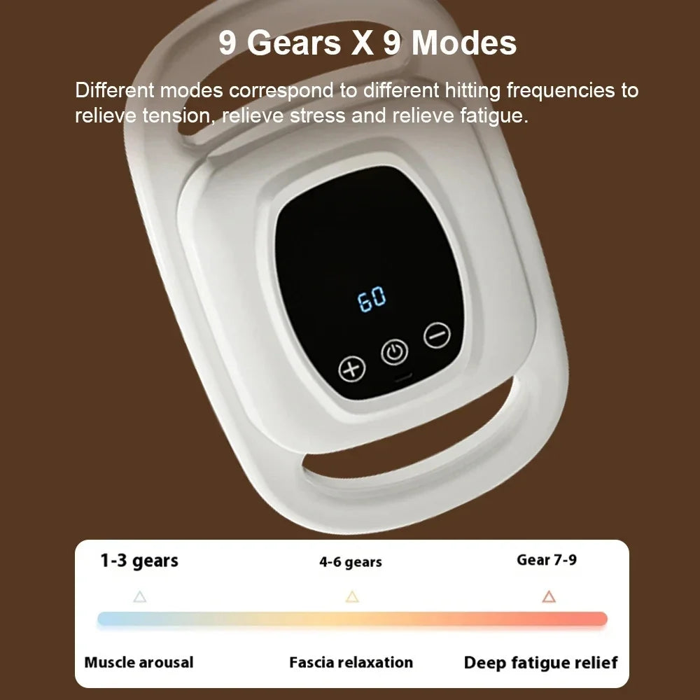 Fascia Gun Six Heads Massage Gun Deep Tissue Muscle Relaxation Body Neck Pain Relief Cervical Spine Massager