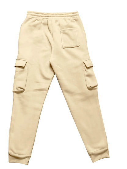 New autumn and winter velvet men's casual overalls multi-pocket pants large size sports casual trousers