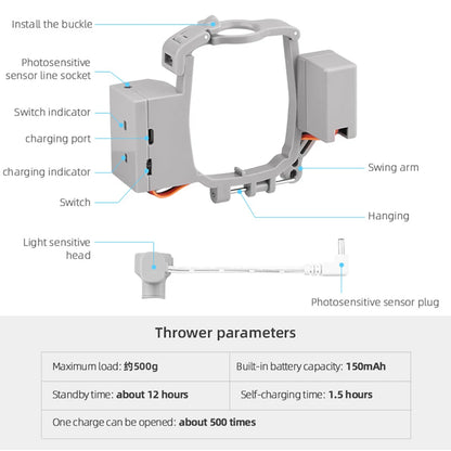 Airdrop System for DJI Mavic 3/2 Pro Zoom AIR 2 Mini 2/Mini 3 Drone Fishing Bait Wedding Ring Gift Deliver Life Rescue Thrower