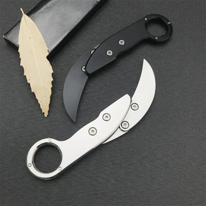 Pocket Mini Outdoor Knife All-steel Claw Mechanical Paw Knives Tactical Karambit Multi Tool EDC Portable Camping Gift for Men