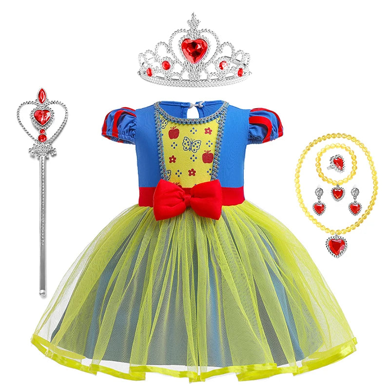 2024 Toddler Girl Princess Dress Toy Kids Clothes Christmas Halloween Woody Alice Jessie Belle Mermaid Infants Party Ball Gowns