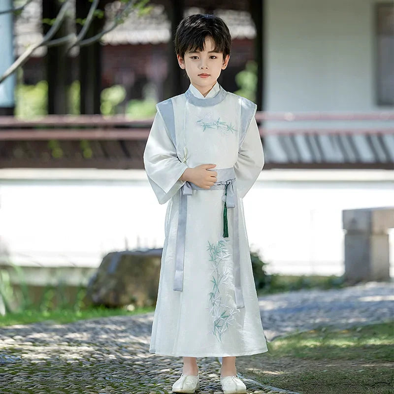 Long Sleeve Boy Hanfu Modern Dress Baby Cosplay Boys Outfit Ancient Stage Kids Clothing Vestidos Casual Children Chinese Costume