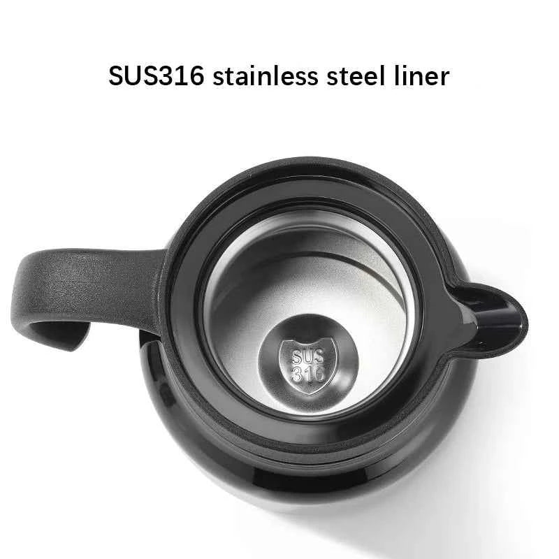 Smart LED Thermos 316 Stainless Steel Insulation Braising Teapot Large Capacity Hot Water Bottle Separating Coffee Vacuum Flask