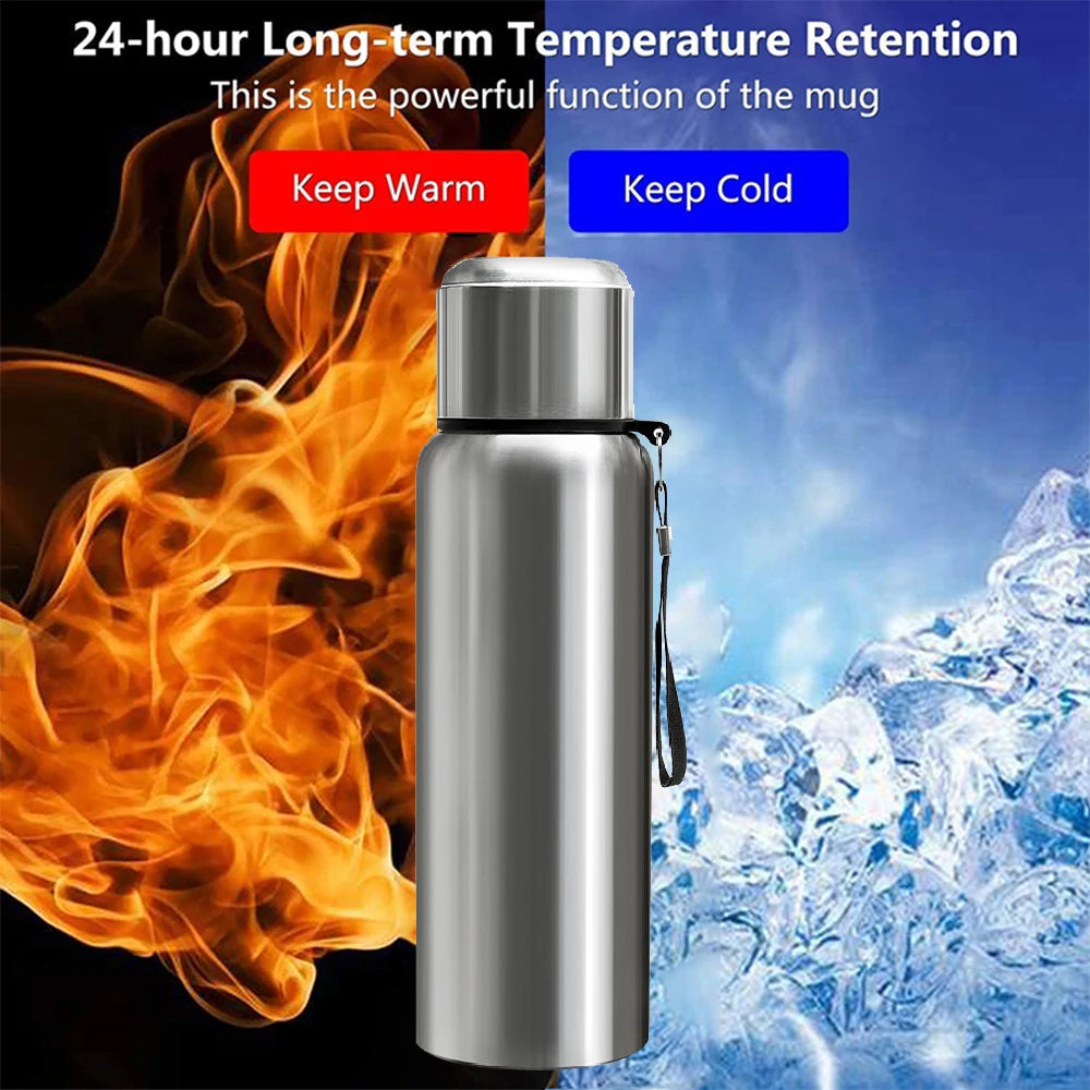 600-1500ml 316 Stainless Steel Thermos Bottle LED Temperature Display Thermal Mug Vacuum Flask Water Bottle For Outdoor Camping - AMULET RING STORE