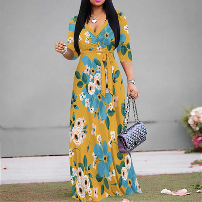 Women's Casual Sexy V Neck 3/4 Sleeves Club wear Party Outfits