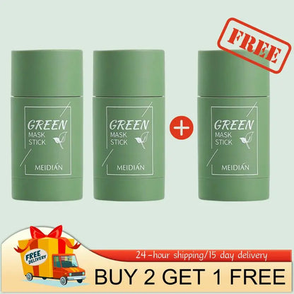 40ml Remove Blackhead Green Tea Solid Mask Clean Stick Mask Facial Dispel Acne Blemish Shrink Pores Korean Skin Care Multipack - AMULET RING STORE
