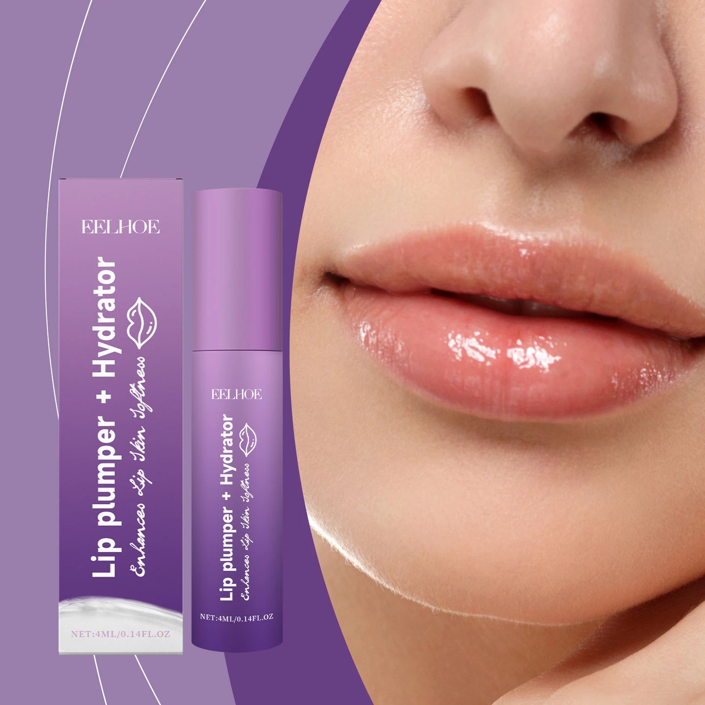 Instant Lip Plumping Essential Oil Fuller Lip Gloss Serum Last Nourishing Anti wrinkle Moisturising Sexy Lip Care Mask Makeup - AMULET RING STORE