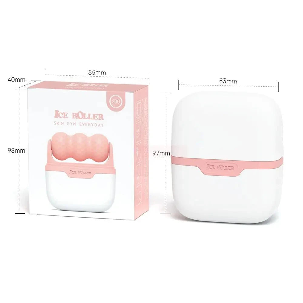 ICE ROLLER S30 Facial Massager Cool Skin Lifting Double Head Tool Face Lift Roller Pain Relief Face Skincare Beauty