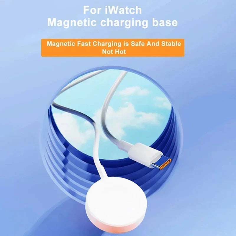 Magnetic Wireless Charger For Apple Watch Series 10 9 8 7 6 Ultra 2 SE fast Charging Cable Accessories For iWatch 10 9 8 7 6 5 4