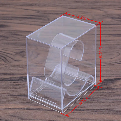 Plastic Transparent Watch Display Storage Stand Holder Counter Smart Watch Protective Showcase Shelf Rack Jewelry Packaging Box - AMULET RING STORE