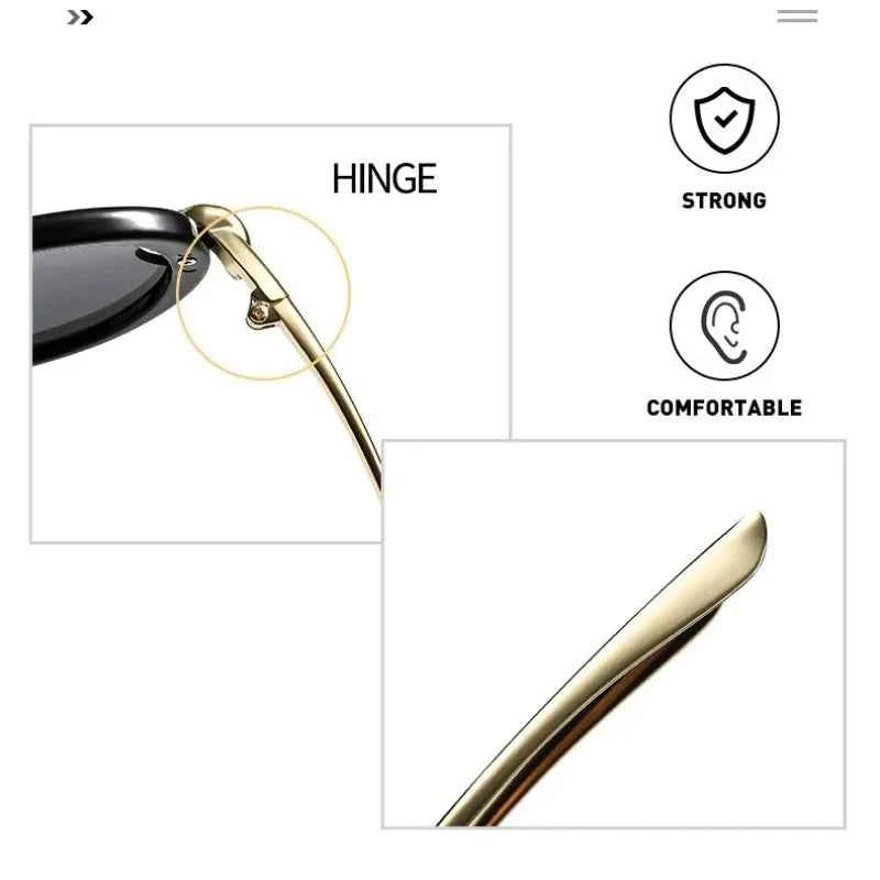 New Fashionable Personalized Toad Sunglasses Knot Double Bridge Metal Anti UV Glasses Outdoor Trendy Street Photography