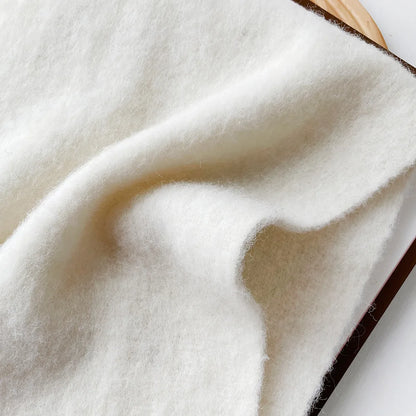 Korean Version Stylish Solid Scarf Women Men Autumn Winter Wool Blend Soft Pulled Mufller Female Male Versatile Pink Shawl Girl