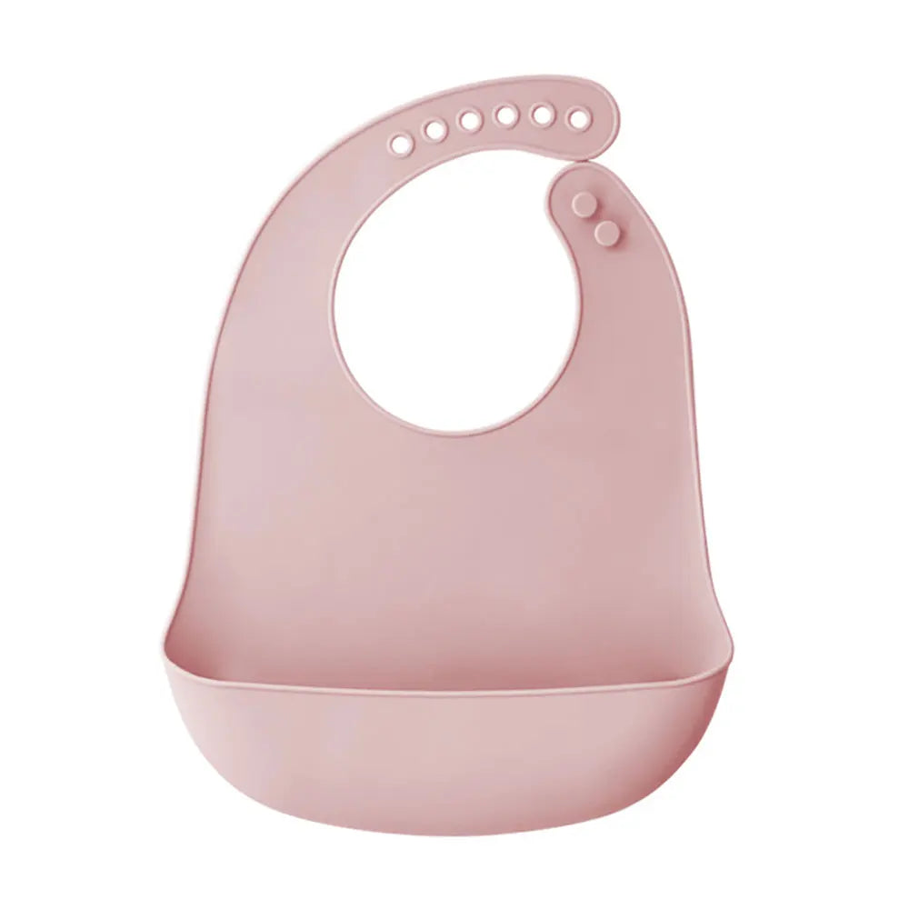 Silicone world Waterproof Silicone Bibs Baby Kids Stuff Kids Bib Aprons Girl Boy Adjustable Soft Silicone Bib Baby Feeding Stuff - AMULET RING STORE