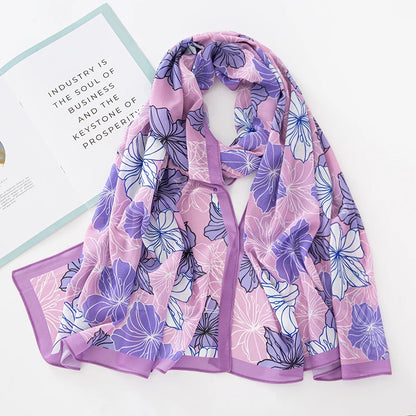 NEW Print Chiffon Hijab Scarf Shawl Fashion Islamic Muslim Scarves Wraps Women Echarpe Breathable Foulard Hijabs - AMULET RING STORE
