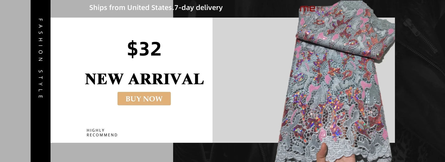 Kalume 2025 African Gilding Jacquard Lace Fabric High Quality Brocade Lace Fabric Ship From U.S. For Sewing Party Dress F4329