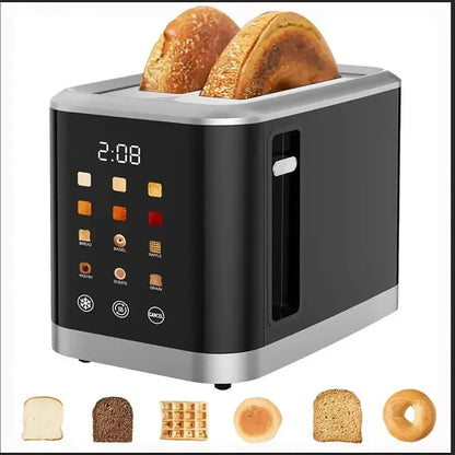 Beinilai Smart Digital Bread Toaster with Touch Screen LCD Display 6 Bread Types 6 Shade Settings, 1.5" Wide Slot bread maker - AMULET RING STORE