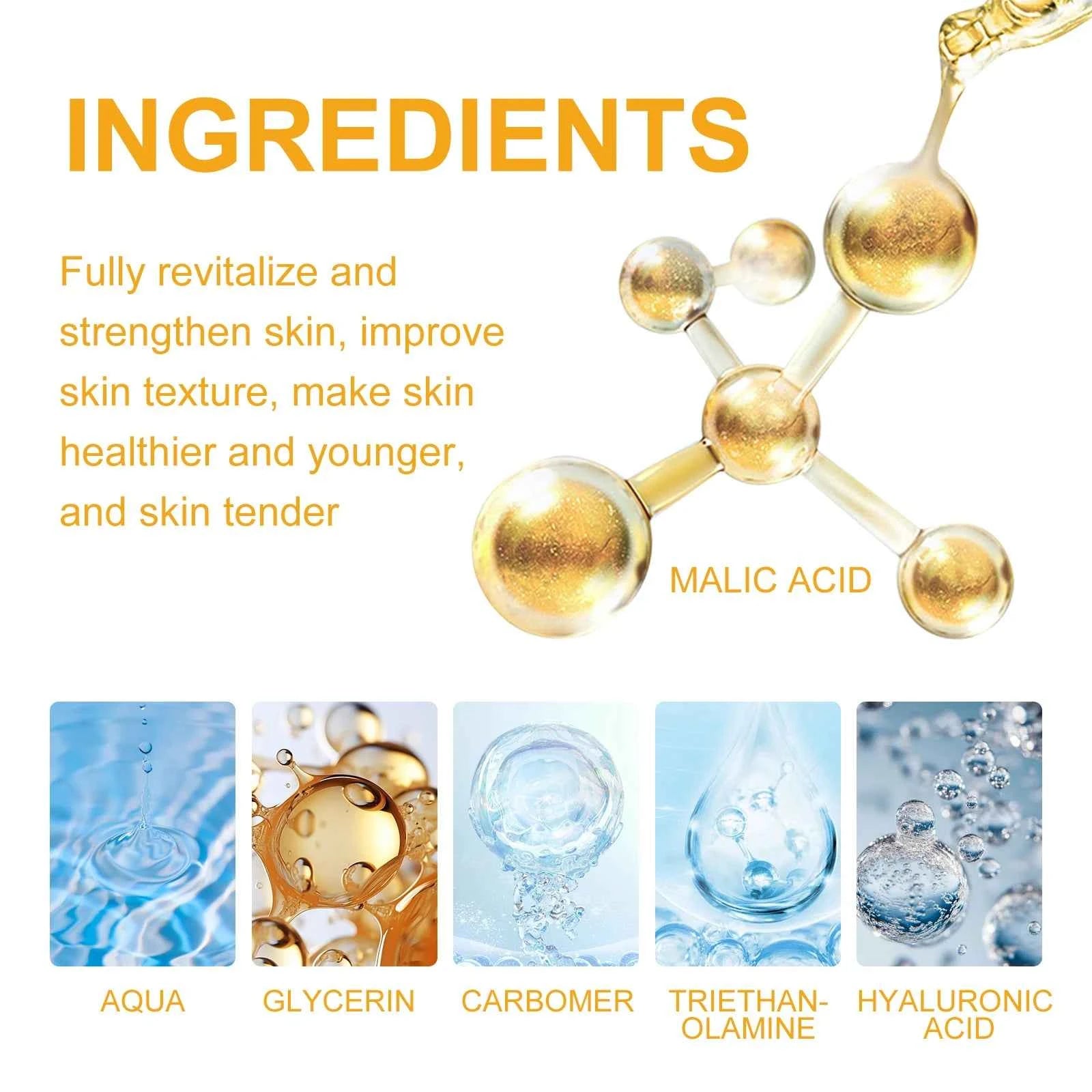 AHA Body Serum Collagen Moisturizing Spots Eraser Corrector Shrink Pore Repair Lighten Body Face Skin Care Hydrating Face Serum