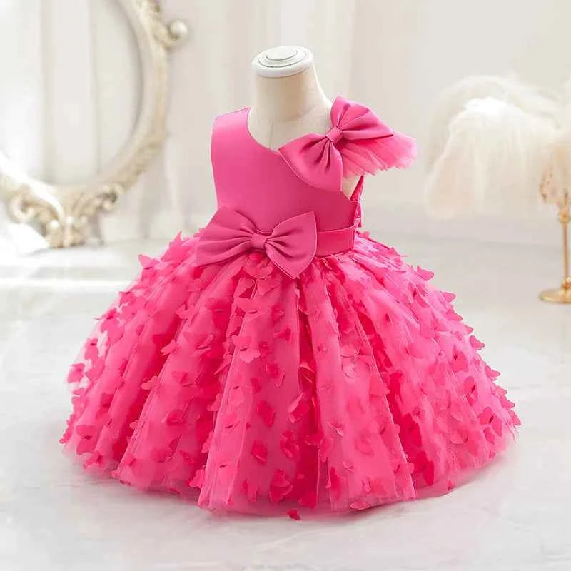 2024 Summer One Shoulder Sequin Fluffy Clothes New Off Shoulder Dress Girl Wedding Dress 0-5 Year Old Baby Girl Dress