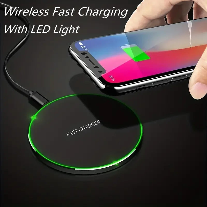 30W Wireless Charger For iPhone 15 14 13 12 X Pro Max Induction Fast Charging Pad Dock Station For Samsung S23 S22 Xiaomi Huawei - AMULET RING STORE