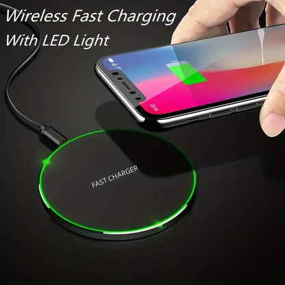 30W Wireless Charger For iPhone 15 14 13 12 X Pro Max Induction Fast Charging Pad Dock Station For Samsung S23 S22 Xiaomi Huawei - AMULET RING STORE